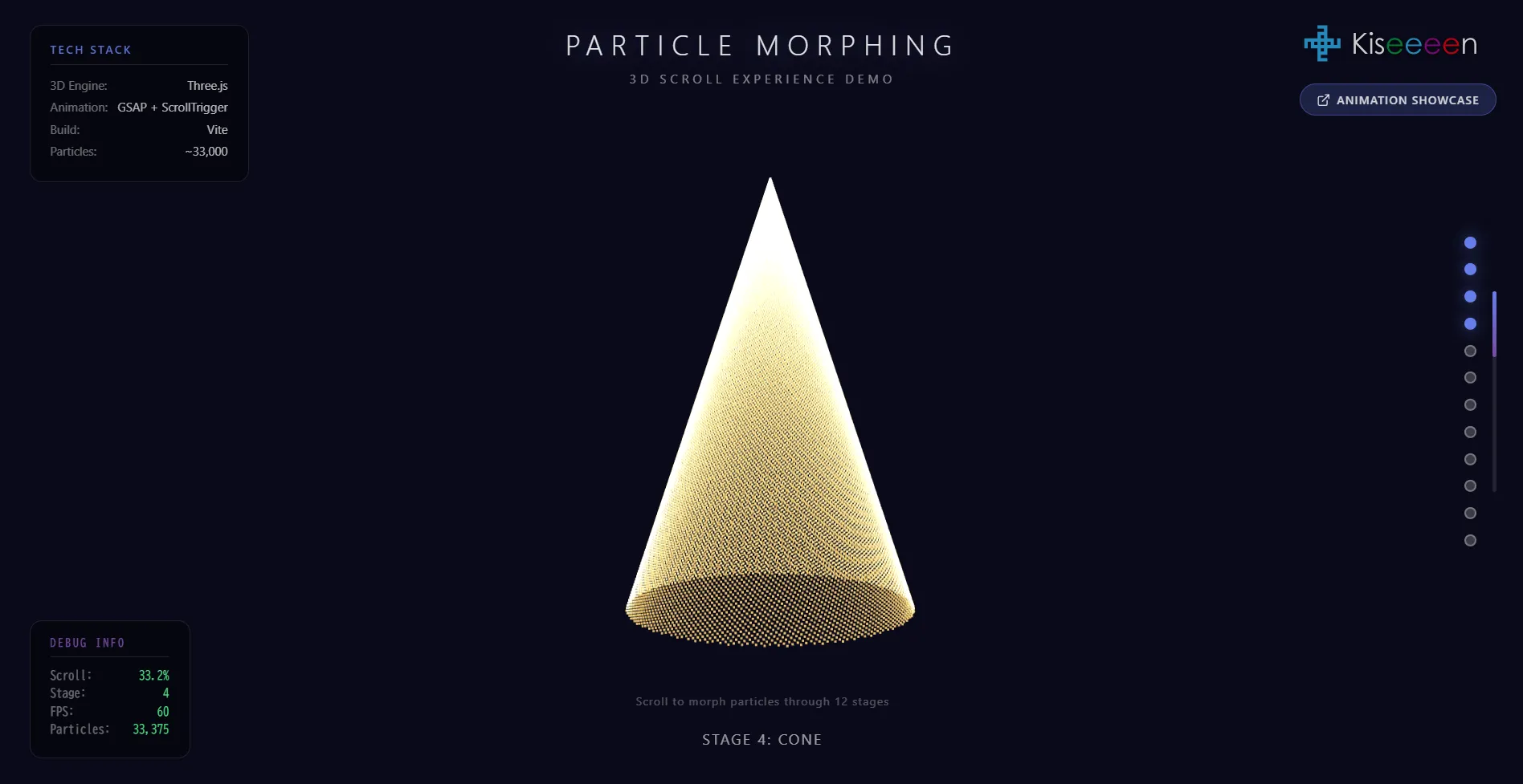 Particle Morphing